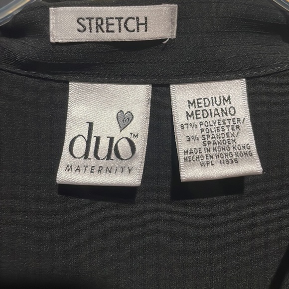 ⭐️2/$15⭐️ Lightweight Duo Maternity Button Down Stretch Dress Shirt - Picture 4 of 5